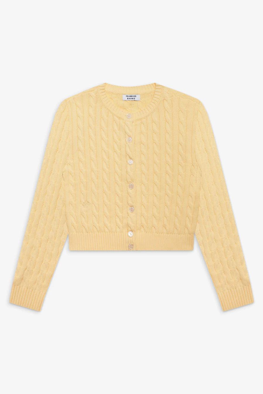 Dudley Cable Knit Cardigan Vanilla Sugar